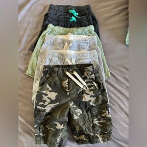 Old Navy Kids Camouflage and Striped Shorts Set